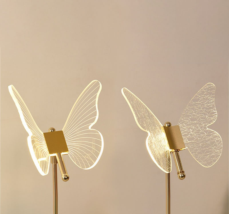 Golden Butterfly Table Lamp night light retro vintage