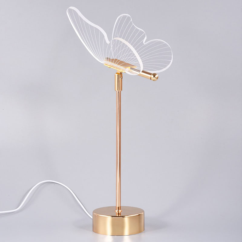 Golden Butterfly Table Lamp night light retro vintage