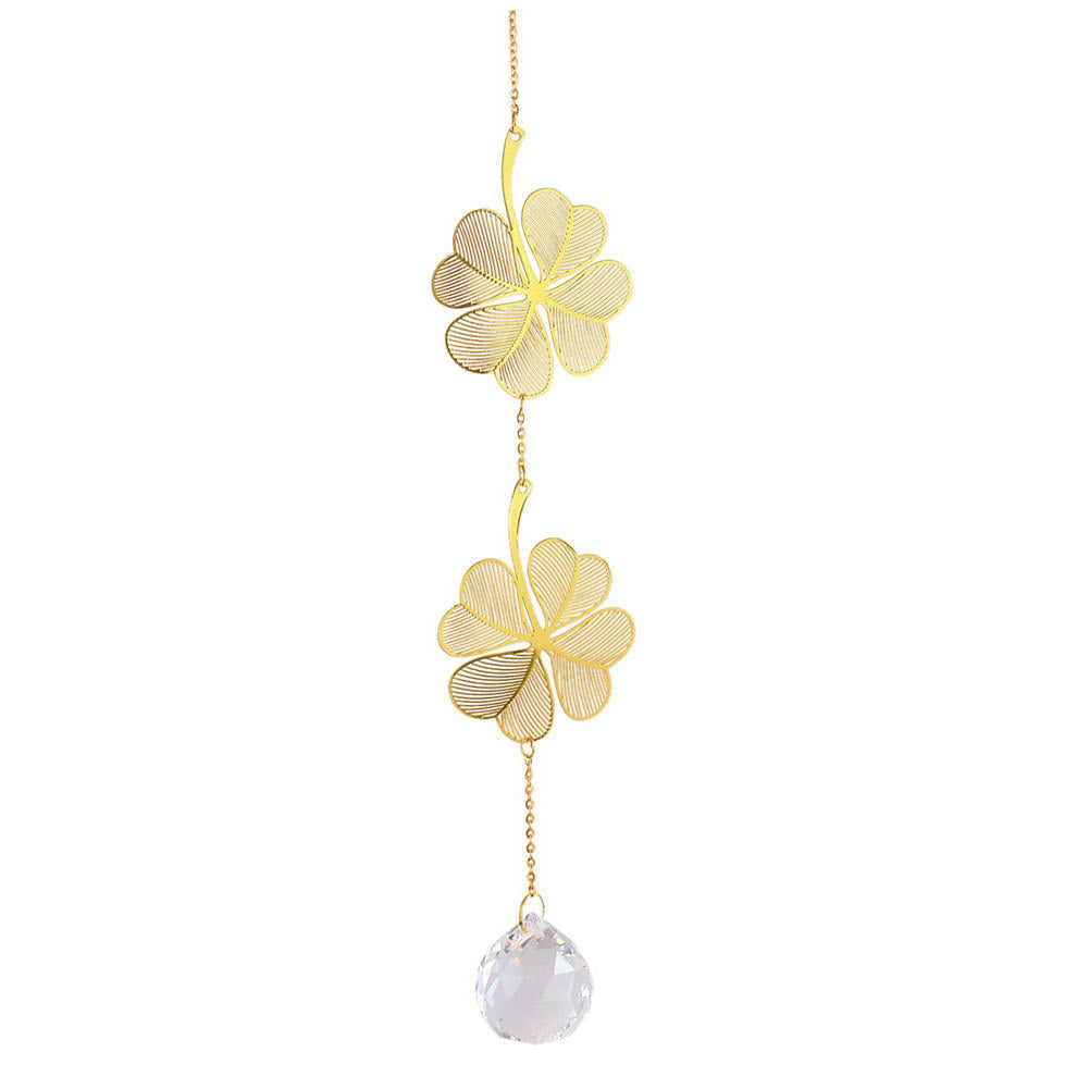 Golden Leaves Crystal Suncatcher SUB CATEGORY_Suncatchers