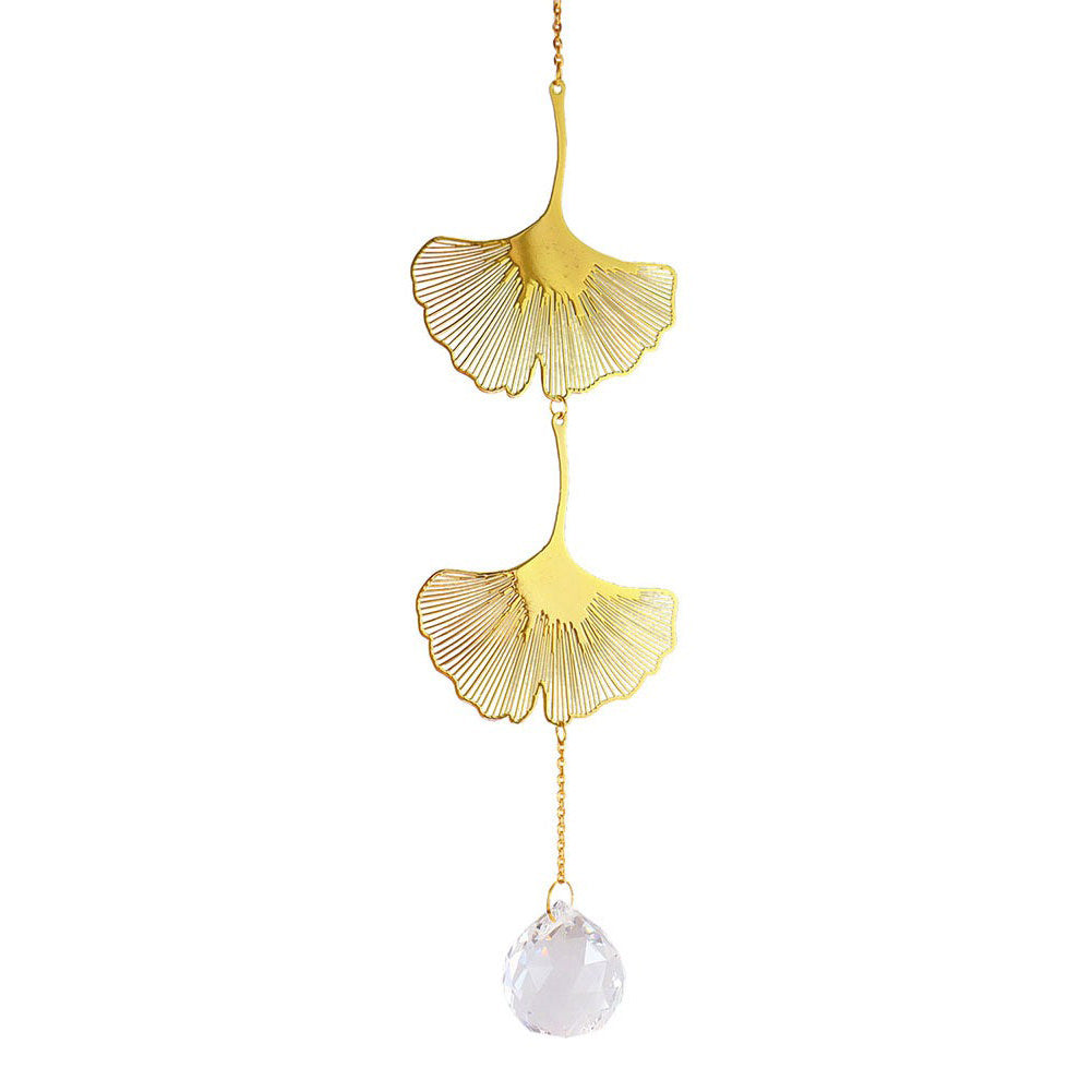 Golden Leaves Crystal Suncatcher SUB CATEGORY_Suncatchers