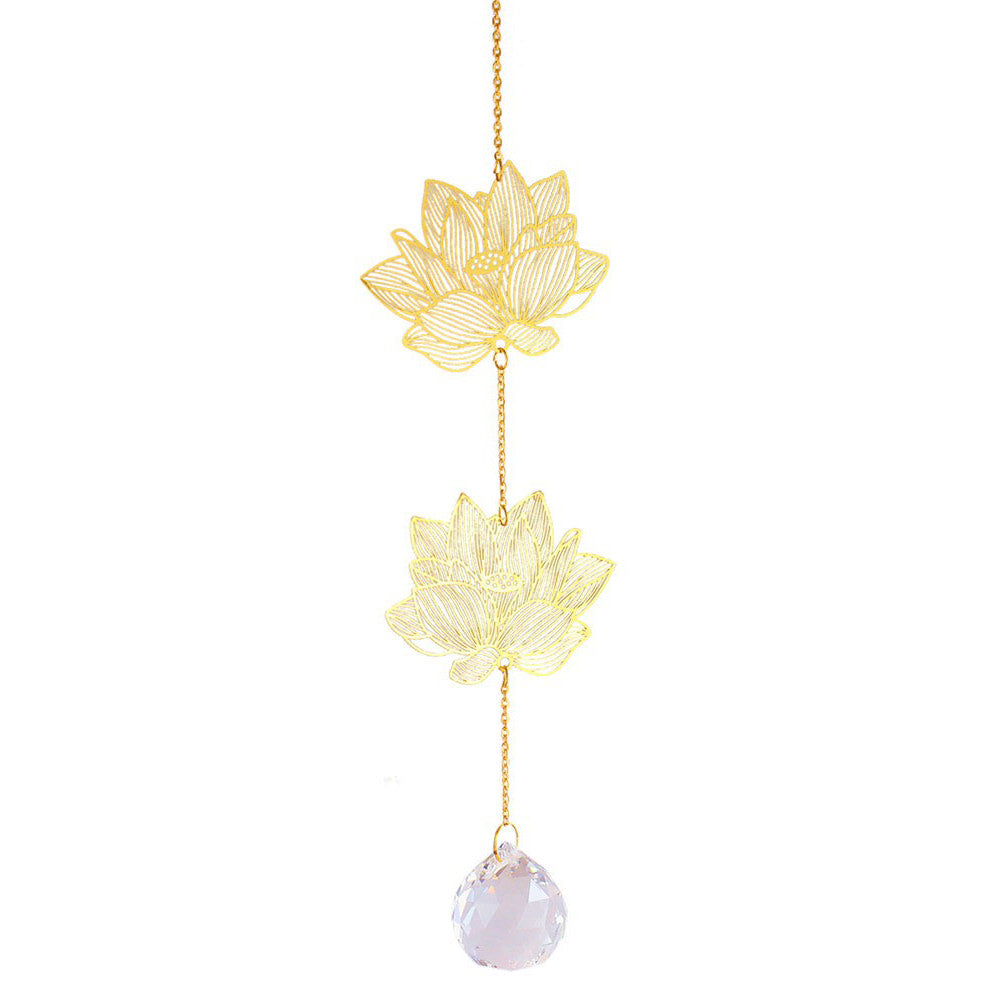 Golden Leaves Crystal Suncatcher SUB CATEGORY_Suncatchers