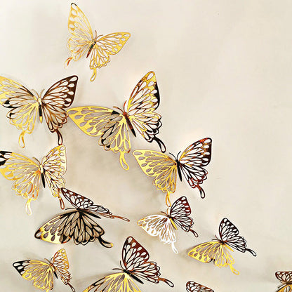 Golden Butterfly Wall Stickers AESTHETIC_Indie AESTHETIC_Soft Girl SUB CATEGORY_Stickers SUB CATEGORY_Wall Decor