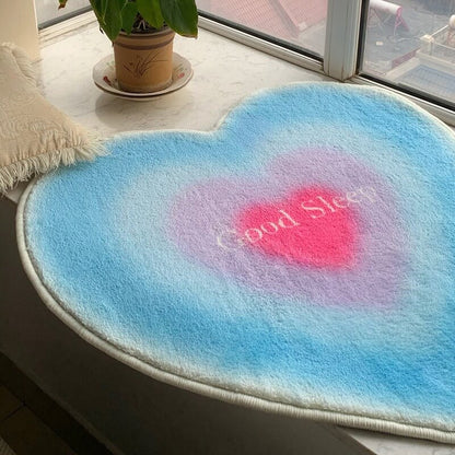 Y2K Heart Shaped Accent Rug