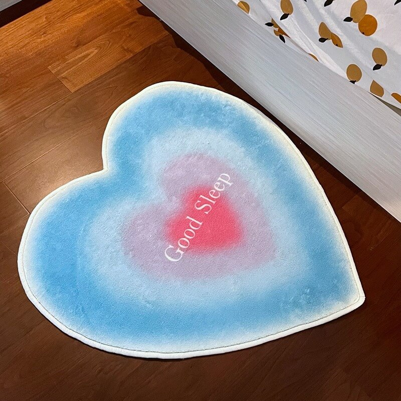 Y2K Heart Shaped Accent Rug