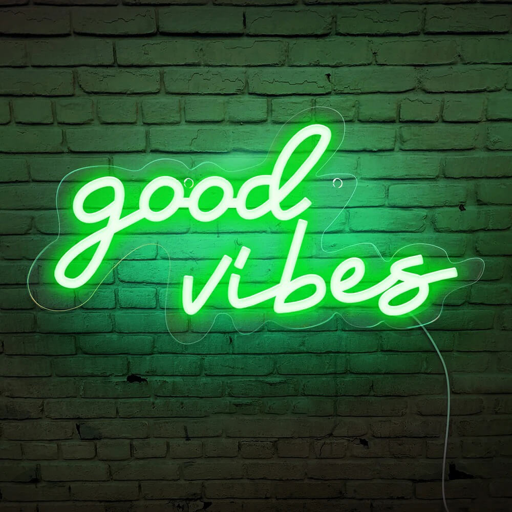 Good Vibes Wall Neon Sign AESTHETIC_eGirl AESTHETIC_Soft Girl SUB CATEGORY_Neon Signs