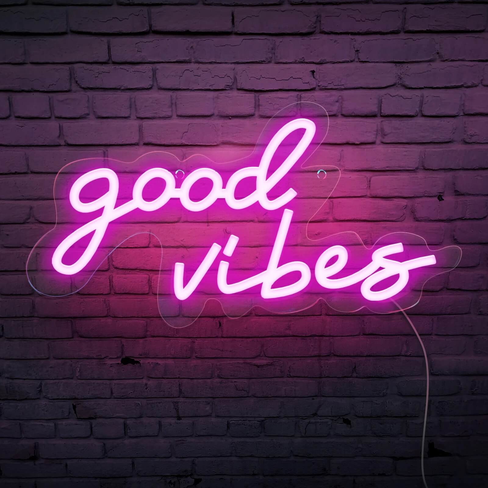 Good Vibes Wall Neon Sign AESTHETIC_eGirl AESTHETIC_Soft Girl SUB CATEGORY_Neon Signs