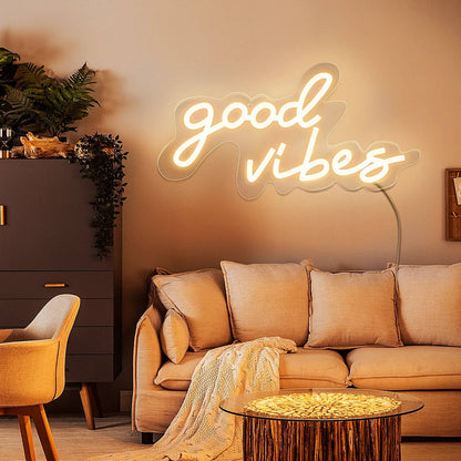 Good Vibes Wall Neon Sign AESTHETIC_eGirl AESTHETIC_Soft Girl SUB CATEGORY_Neon Signs