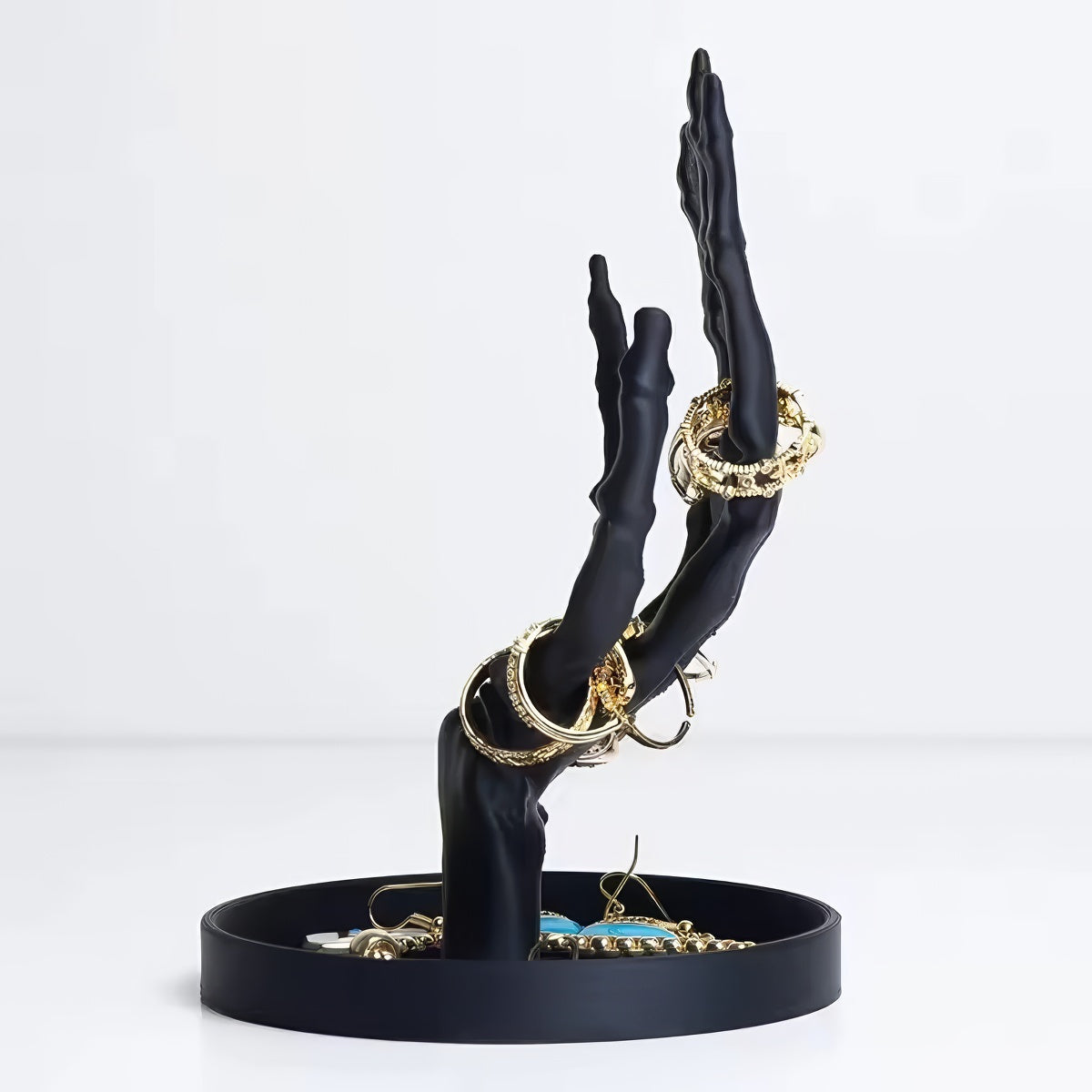 Black Skeleton Hand Jewelry Holder