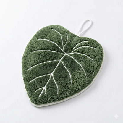 Botanical Leaf Microfiber Hand Towel