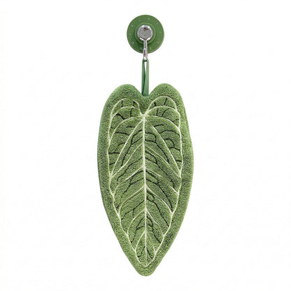 Botanical Leaf Microfiber Hand Towel