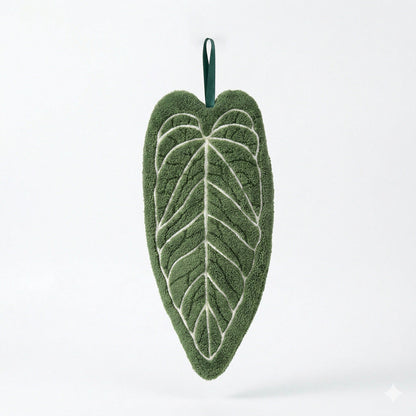 Botanical Leaf Microfiber Hand Towel