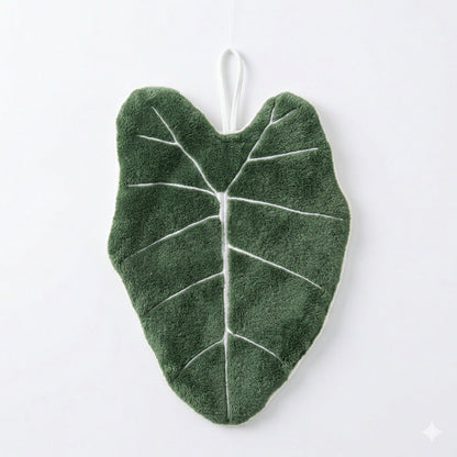 Botanical Leaf Microfiber Hand Towel