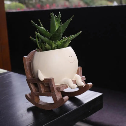 Rocking Chair Succulent Pot