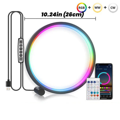 LED Halo Table Lamp AESTHETIC_eGirl dream light galaxy galaxy light hexagonal led panel rgb rgbic round light SUB CATEGORY_Ambient Lighting ws2811