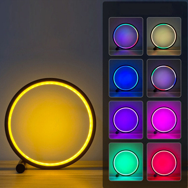 LED Halo Table Lamp AESTHETIC_eGirl dream light galaxy galaxy light hexagonal led panel rgb rgbic round light SUB CATEGORY_Ambient Lighting ws2811