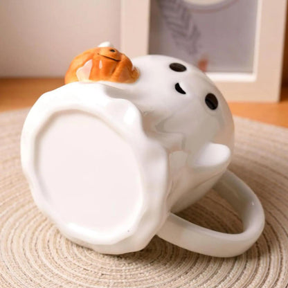 Pumpkin Ghost Halloween Mug