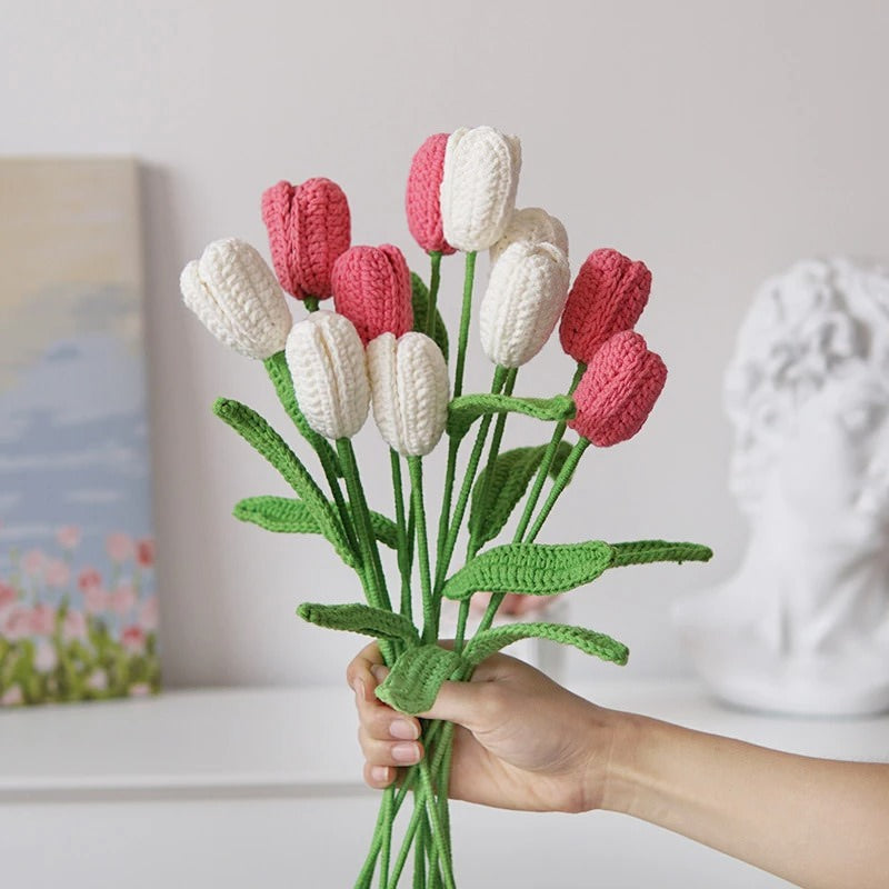 Crochet Tulip Flowers AESTHETIC_Cottagecore SUB CATEGORY_Plushies tulip