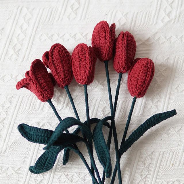 Crochet Tulip Flowers AESTHETIC_Cottagecore SUB CATEGORY_Plushies tulip