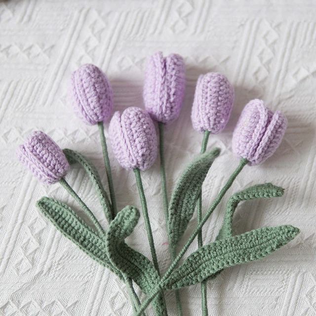 Crochet Tulip Flowers AESTHETIC_Cottagecore SUB CATEGORY_Plushies tulip