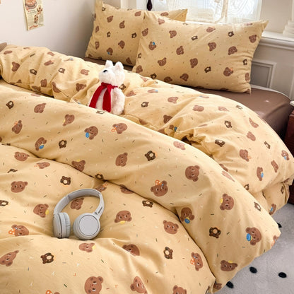 Kawaii Happy Bears Bedding Set