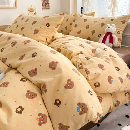 Kawaii Happy Bears Bedding Set