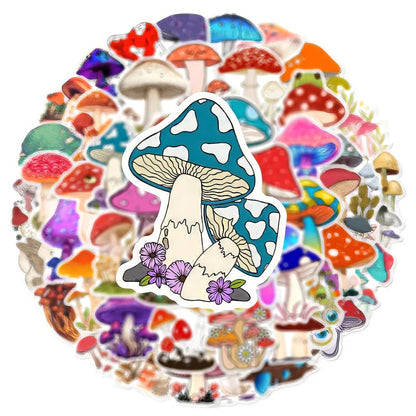 Happy Forest Mushrooms Sticker Pack