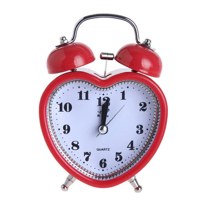 Heart Shape Bell Alarm Clock AESTHETIC_Soft Girl SUB CATEGORY_Desk Accessories