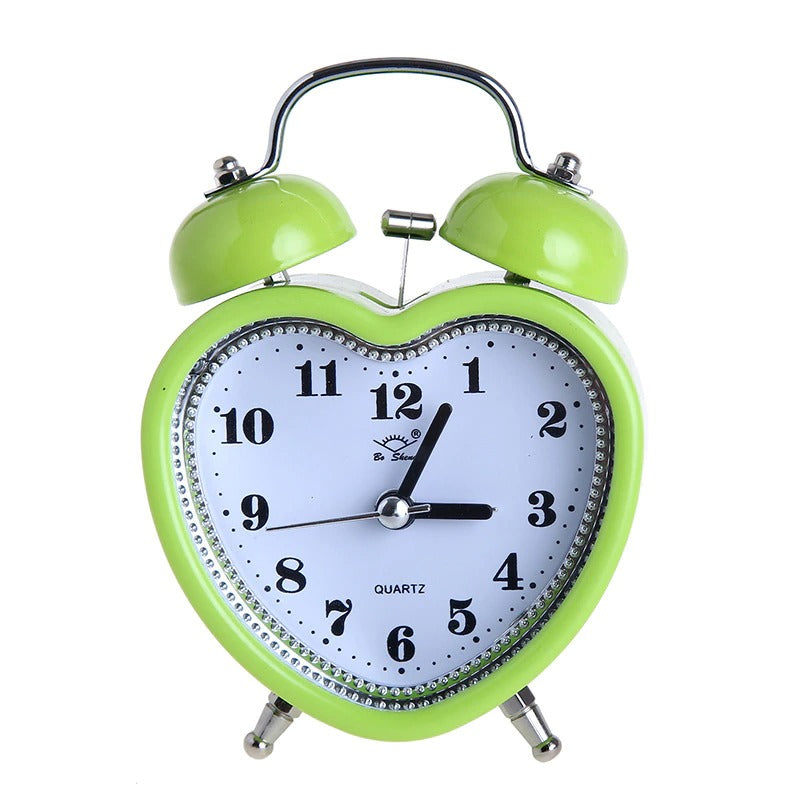 Heart Shape Bell Alarm Clock AESTHETIC_Soft Girl SUB CATEGORY_Desk Accessories