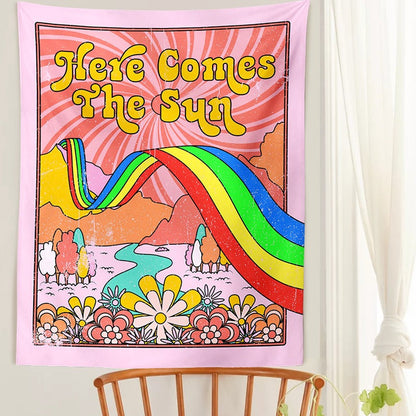 Here Comes The Sun Tapestry AESTHETIC_Indie SUB CATEGORY_Tapestries