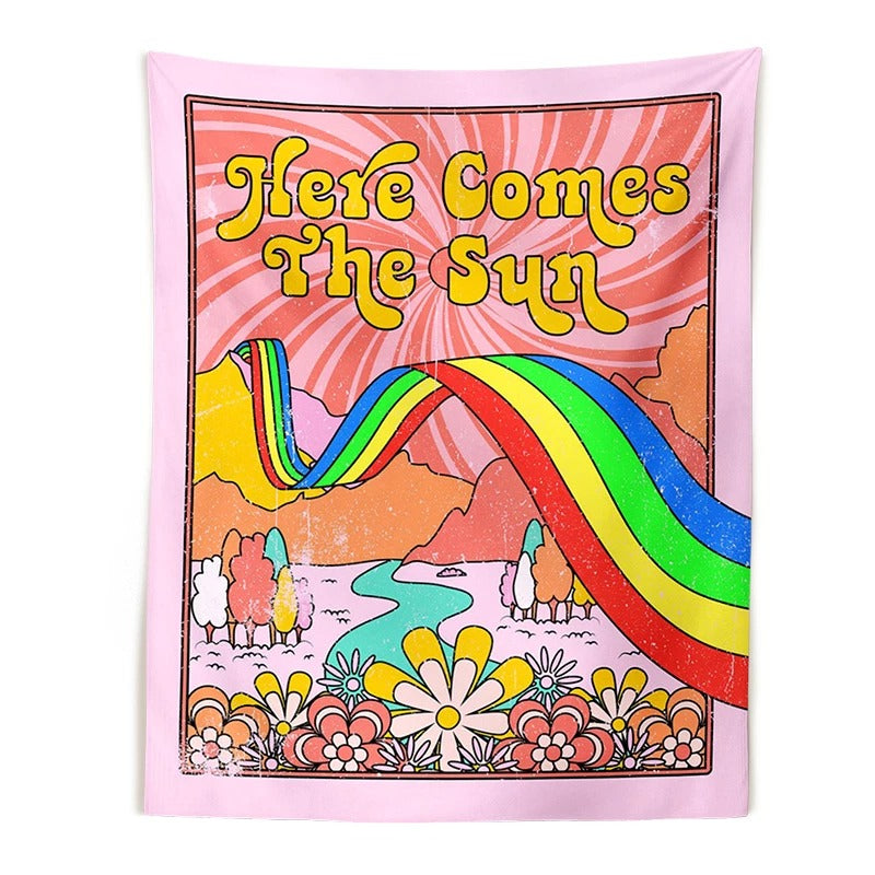 Here Comes The Sun Tapestry AESTHETIC_Indie SUB CATEGORY_Tapestries