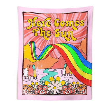 Here Comes The Sun Tapestry AESTHETIC_Indie SUB CATEGORY_Tapestries