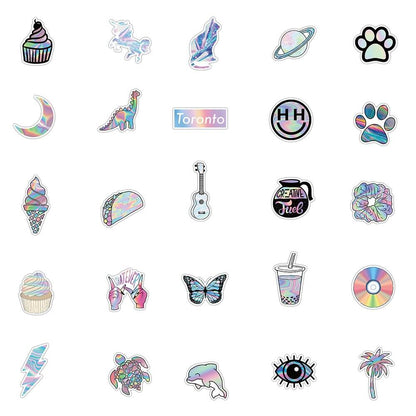 Holographic Alien Sticker Pack