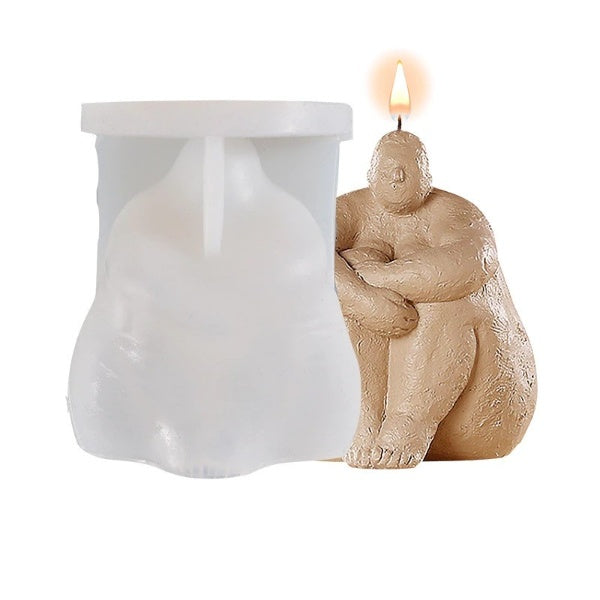 3D Body Shape Silicone Candle Mold