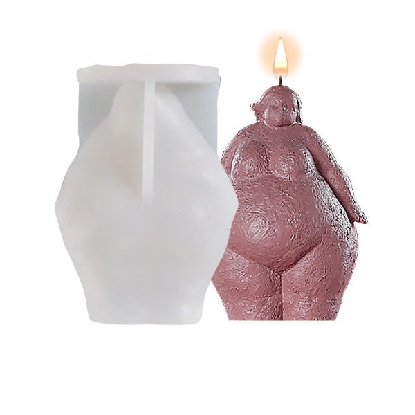 3D Body Shape Silicone Candle Mold