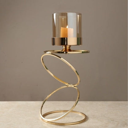 Elegant Gold Candle Holder