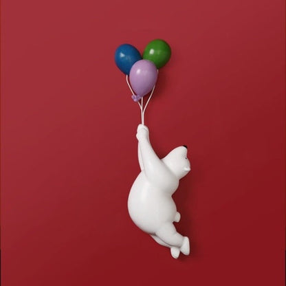 Flying Balloon Bear Figurines