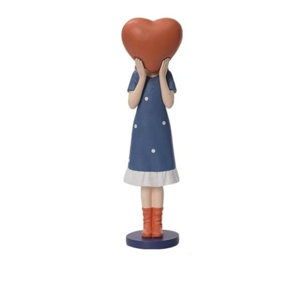 Balloon Girl In Blue Figurine