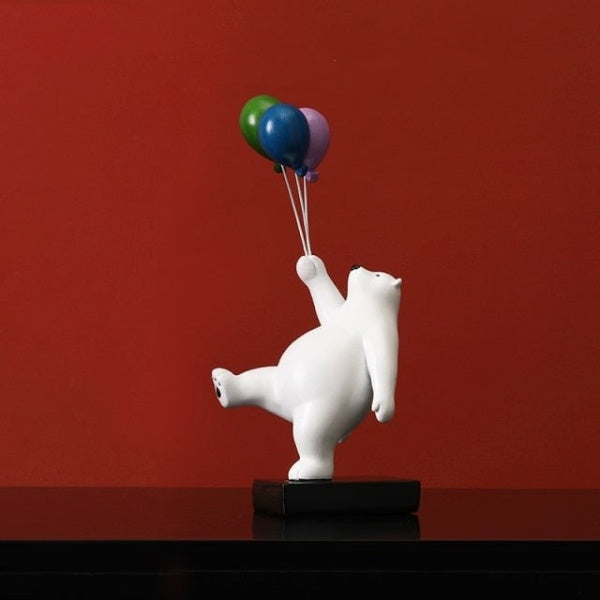 Flying Balloon Bear Figurines