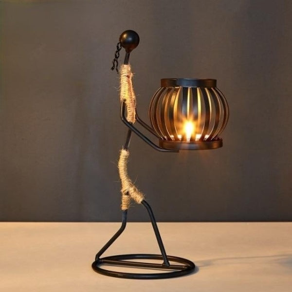 Creative Wrought Iron Candle Holder