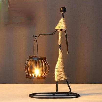 Creative Wrought Iron Candle Holder