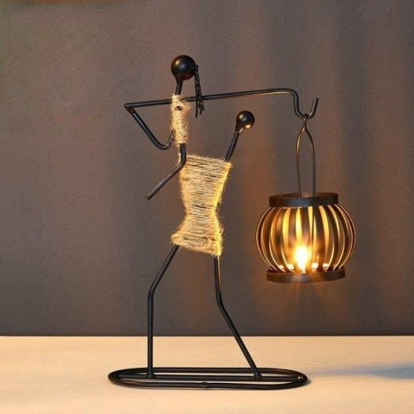 Creative Wrought Iron Candle Holder