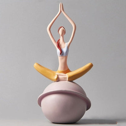 Yoga Lady Figurine Sculpture