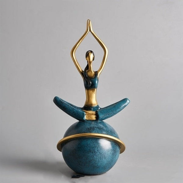 Yoga Lady Figurine Sculpture