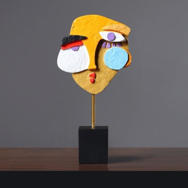 Abstract Face Sculpture