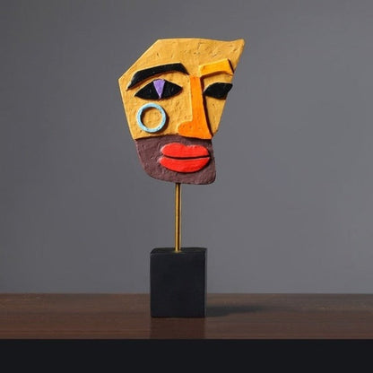 Abstract Face Sculpture