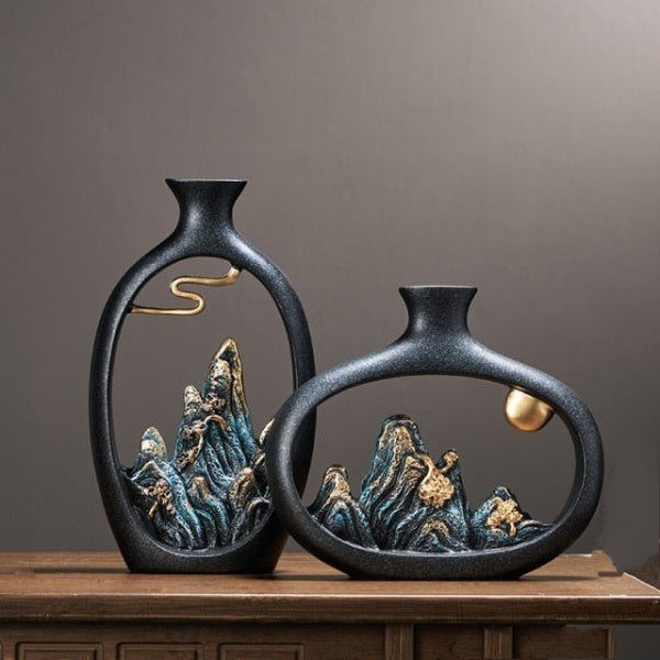 Zen Oriental Flower Vase