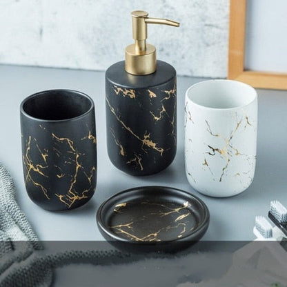 Ceramic Bathroom Accessory Set