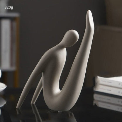 Abstract Ceramic Character Figurines