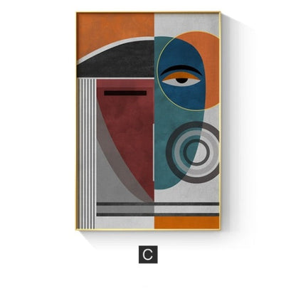 Modern Abstract Geometric Canvas Art