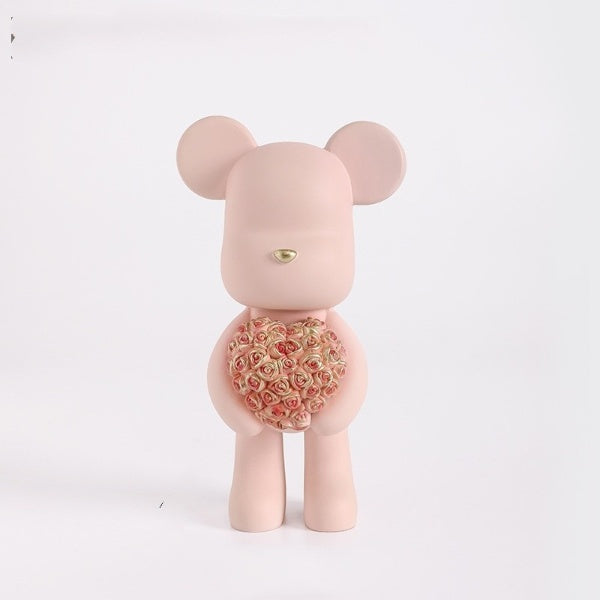 Nordic Rose Bear Figurine